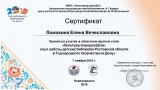 Сертификат Ломакиной Е.В.
