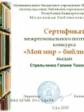 Сертификат Стрельченко Галина